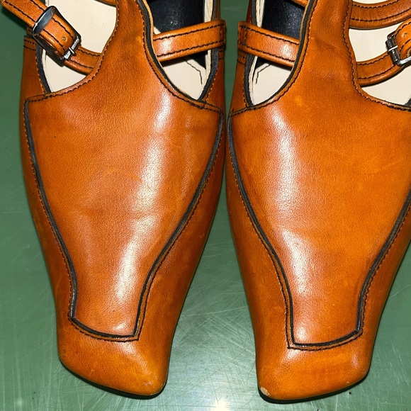 Ken Rice Vintage Triple T Buckled Loafer with Wooden Heel 🌵9 - Picture 2 of 12